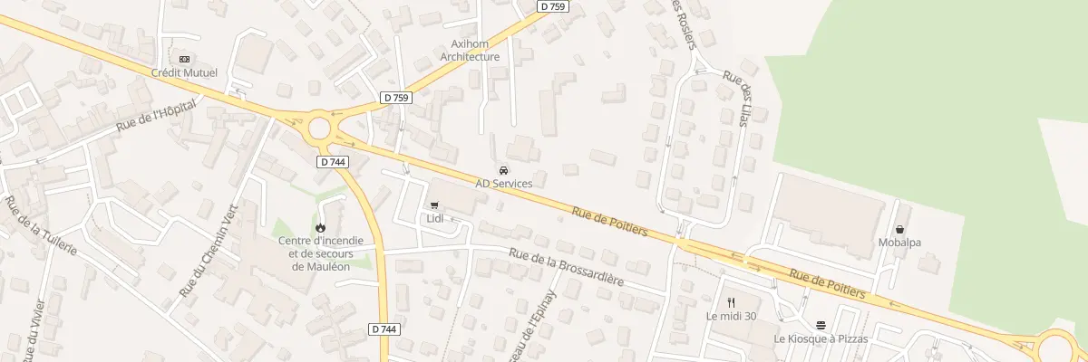 Plan du 13 Rue de Poitiers à Mauléon
