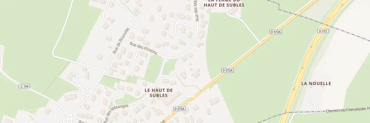 Plan du 20 Rue des Mésanges à Subles