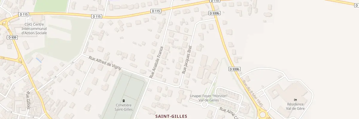 Plan du 8 Rue Jacques Brel à Surgères