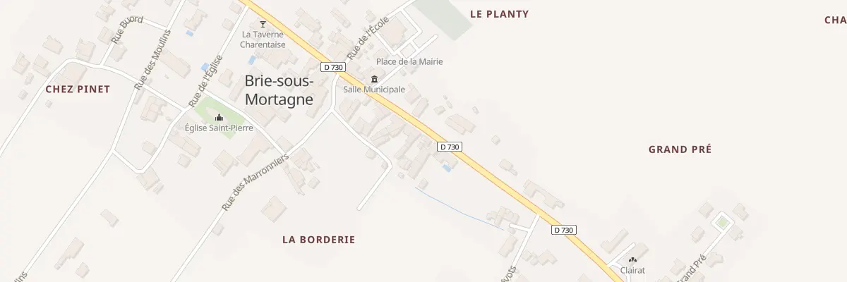 Plan du 12 Av de Mirambeau à Brie-sous-Mortagne