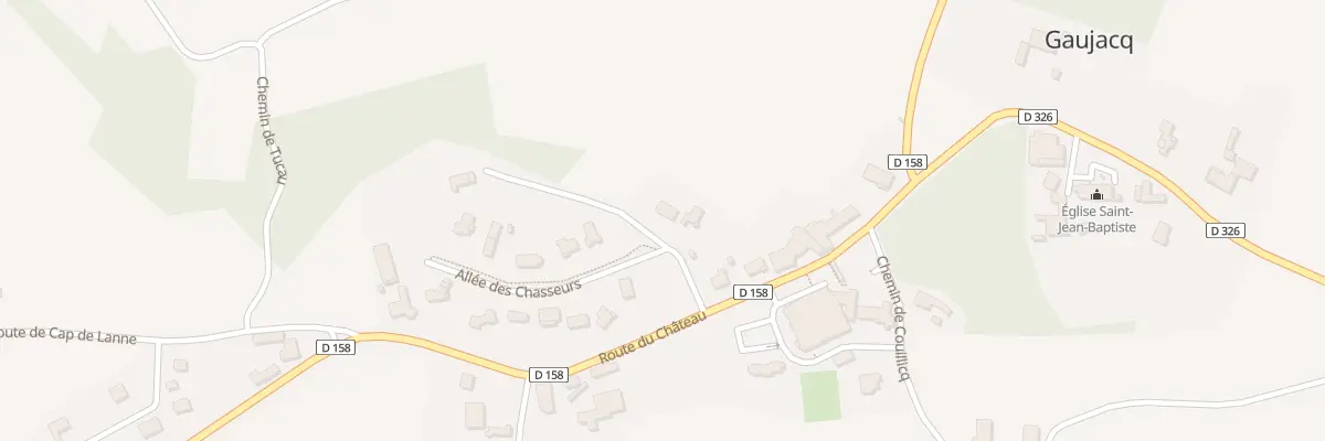 Plan du 58 All des Chasseurs à Gaujacq