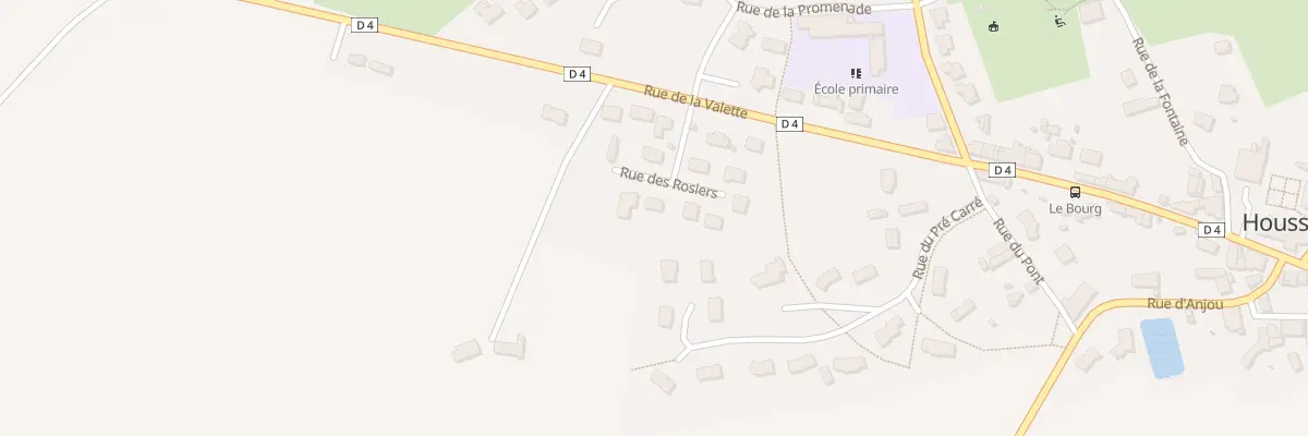 Plan du 4 Rue des Rosiers à Houssay