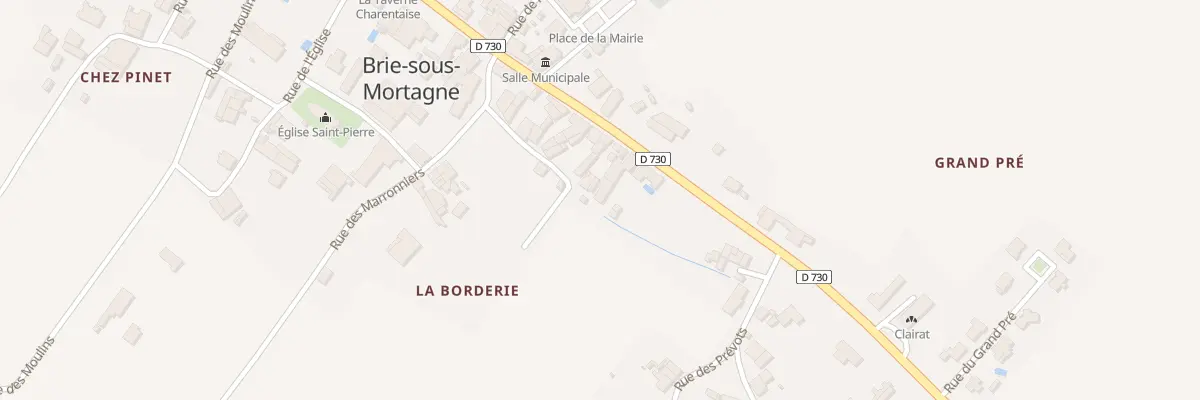 Plan du 16 Av de Mirambeau à Brie-sous-Mortagne