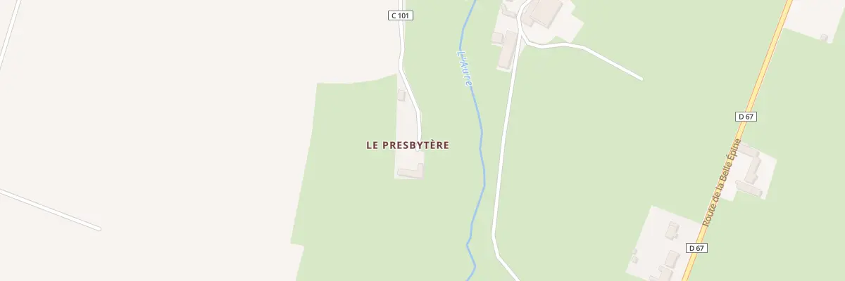 Plan du 171 Rte de la Renaudiere Quesnay à Aurseulles