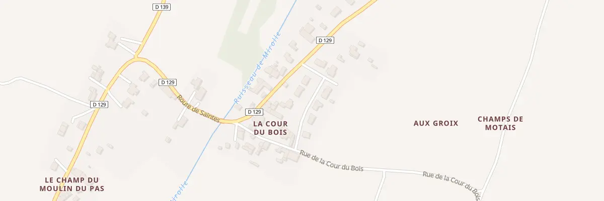 Plan du 2 Lot de la Cour du Bois à Saint-André-de-Lidon