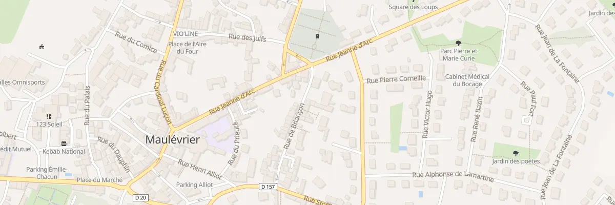 Plan du 20 Rue de Briancon à Maulévrier