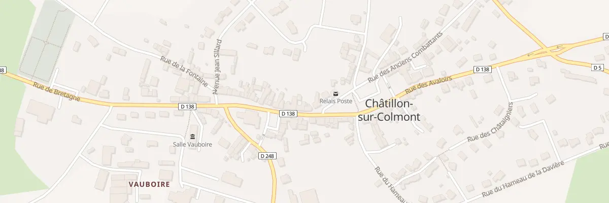 Plan du 5 Rue des Avaloirs à Châtillon-sur-Colmont