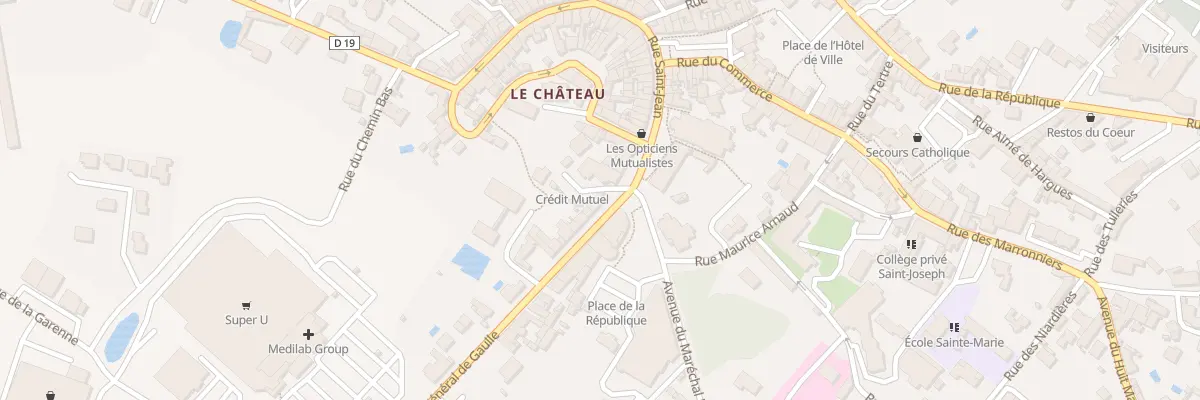 Plan du 10 Av du Gen de Gaulle à La Châtaigneraie
