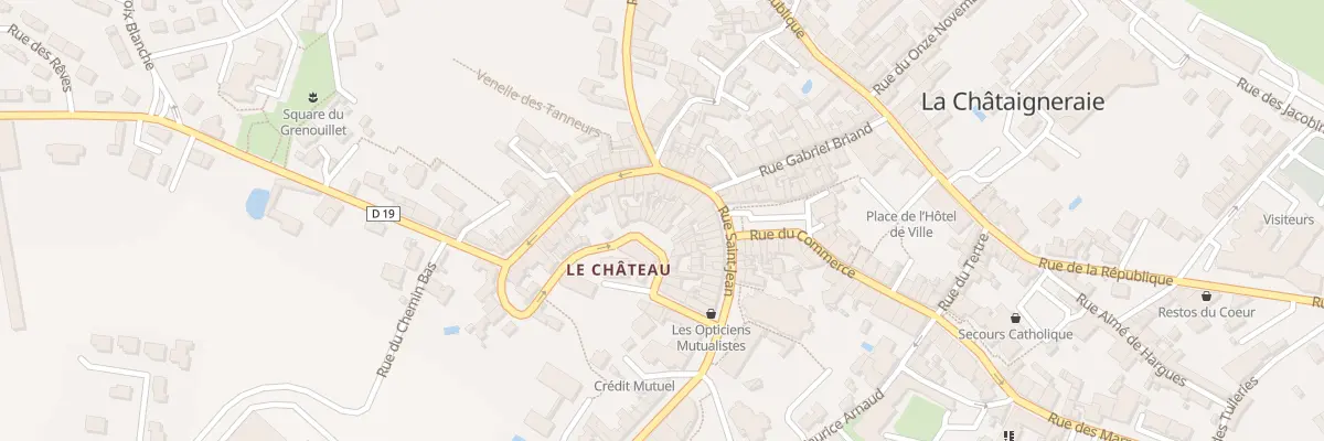 Plan du 20 Rue des douves du château à La Châtaigneraie