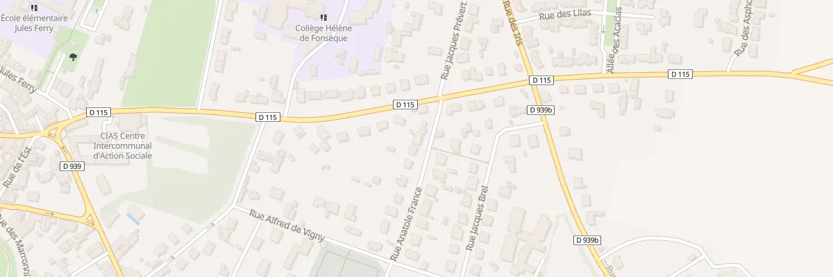 Plan du 14 Rue Anatole France à Surgères