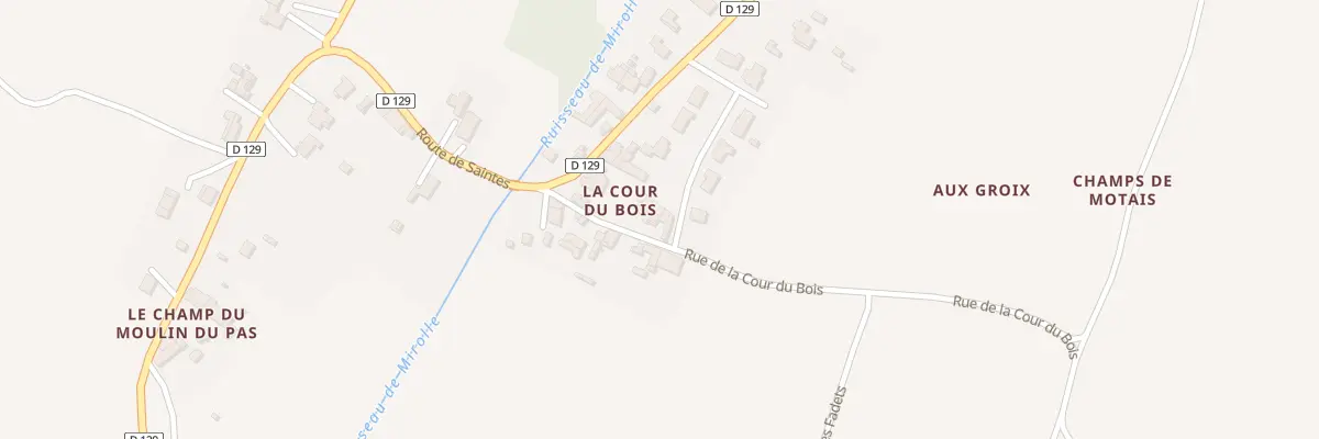 Plan du 5 Rue de la Cour du Bois à Saint-André-de-Lidon