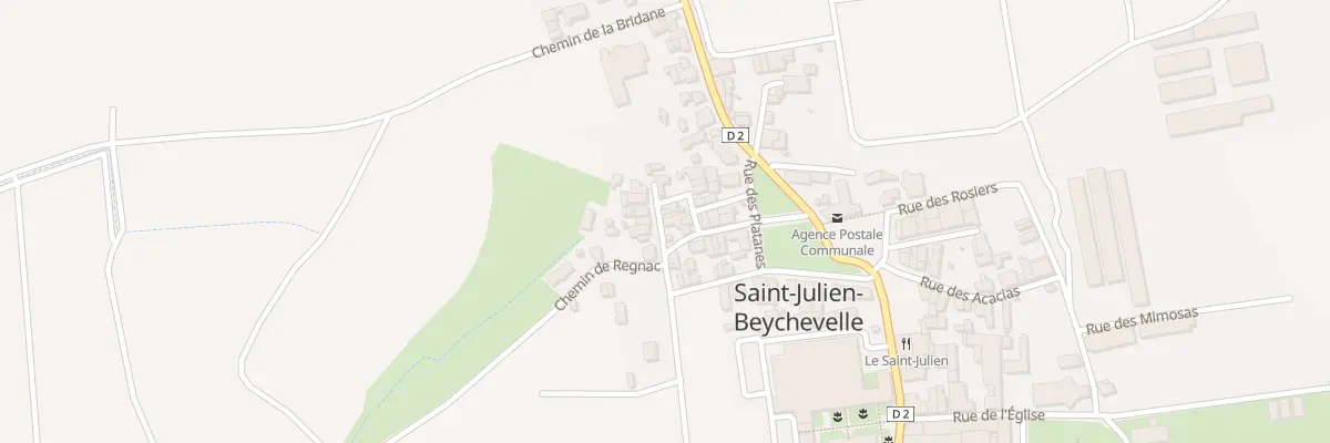 Plan du 2 Rue des Lauriers à Saint-Julien-Beychevelle