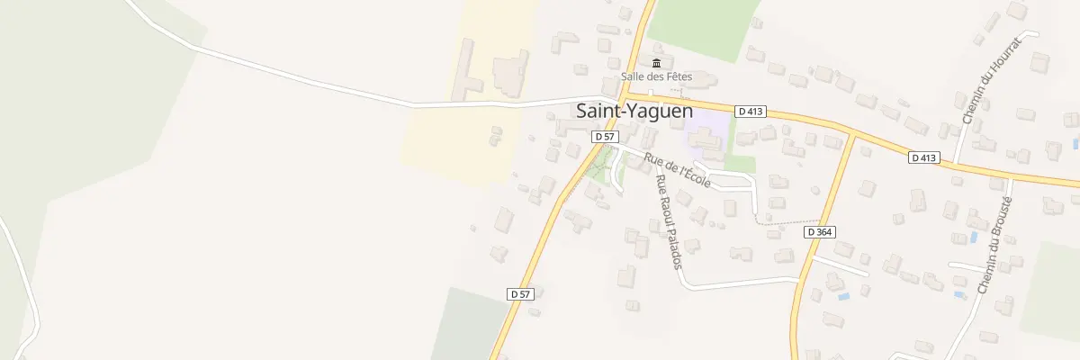 Plan du 22 Bourg à Saint-Yaguen