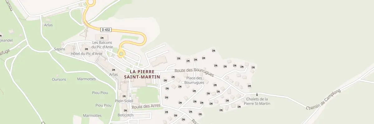 Plan du 9005 Rte des Bourrugues à Arette