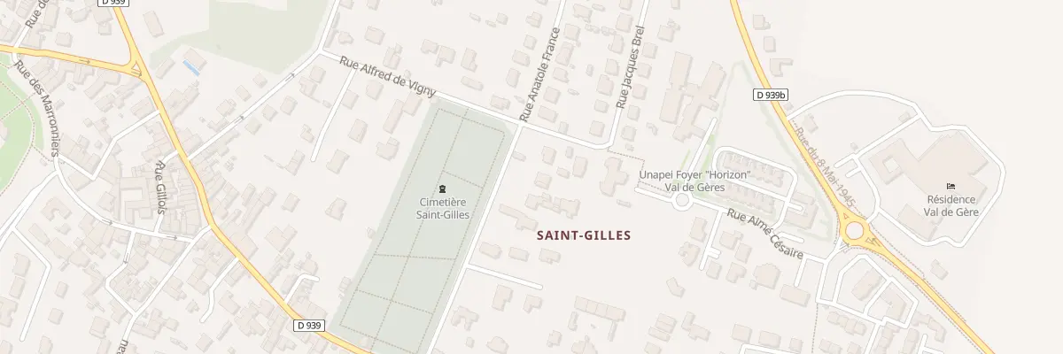 Plan du 15 Rue Anatole France à Surgères