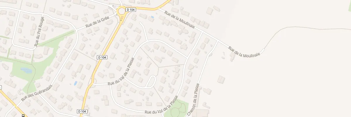 Plan du 25 Rue du Val de la Plesse à Saint-Clément-de-la-Place