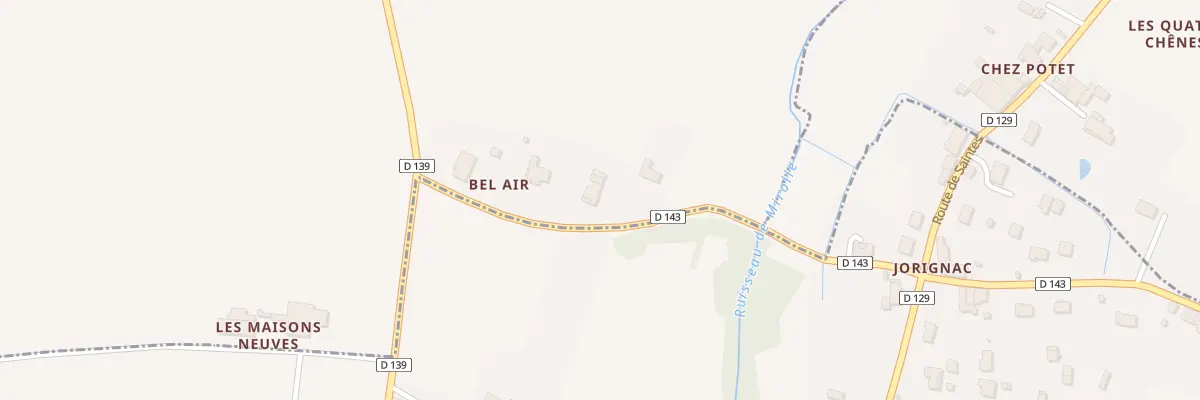 Plan du 7 Rue de Bel Air à Montpellier-de-Médillan