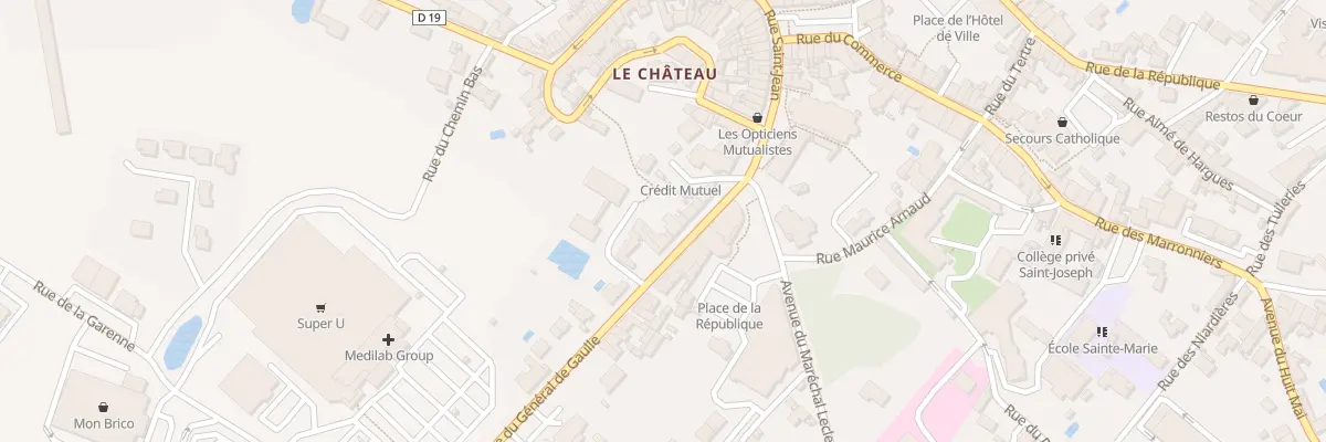 Plan du 22 Av du Gen de Gaulle à La Châtaigneraie