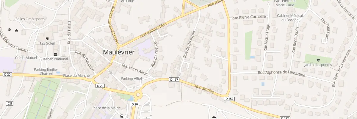 Plan du 9 Rue de Briancon à Maulévrier