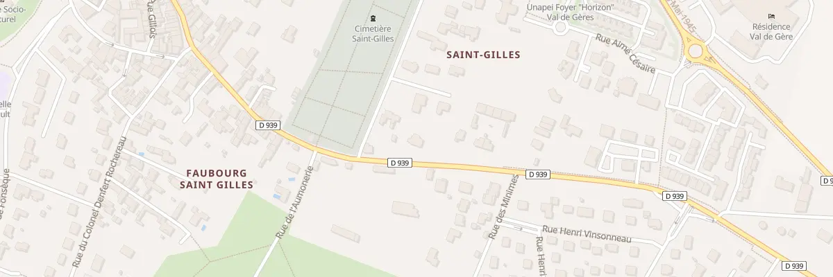 Plan du 56 Rue du Fbg Saint Gilles à Surgères
