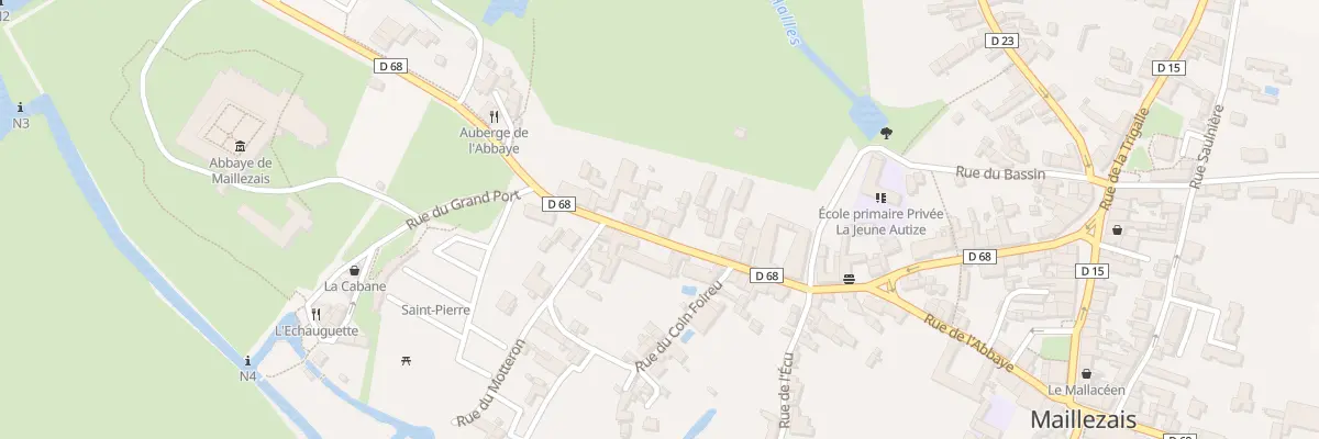 Plan du 70 Rue de l’abbaye à Maillezais