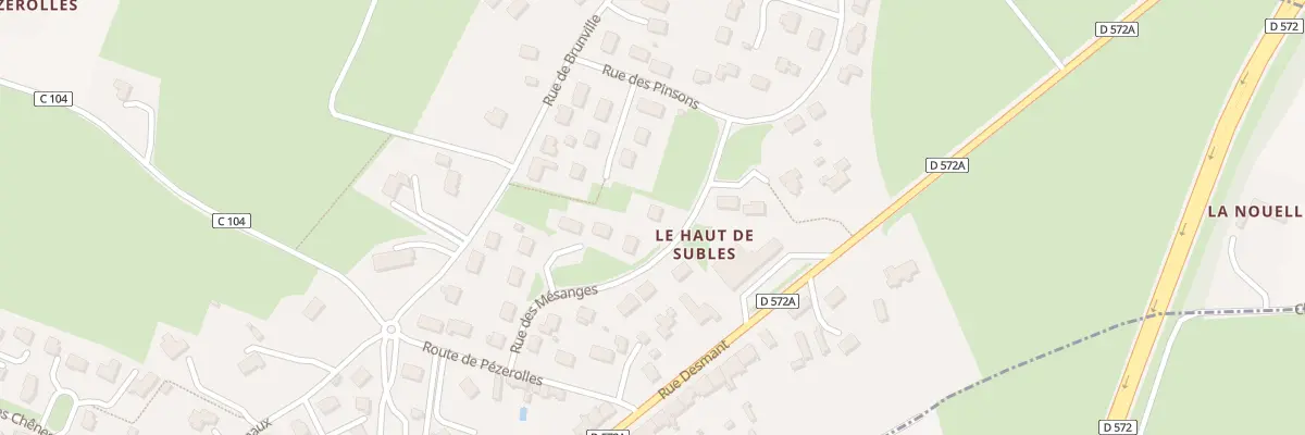 Plan du 15 Rue des Mésanges à Subles