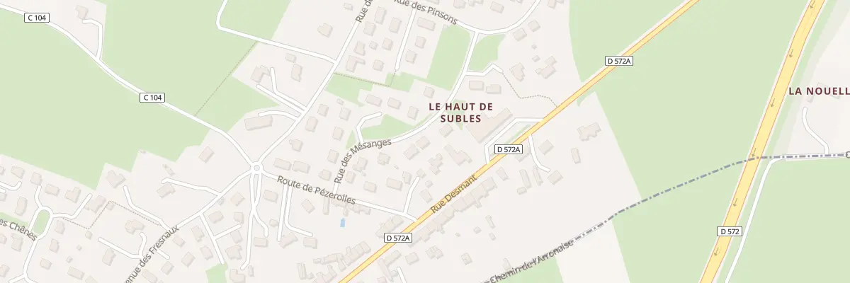 Plan du 10 Rue des Mésanges à Subles