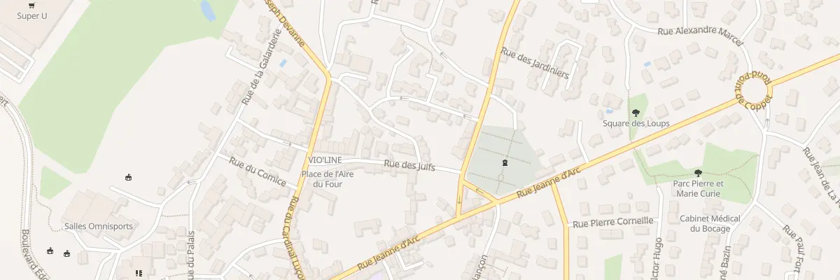 Plan du 6 Rue de la foulonnerie à Maulévrier