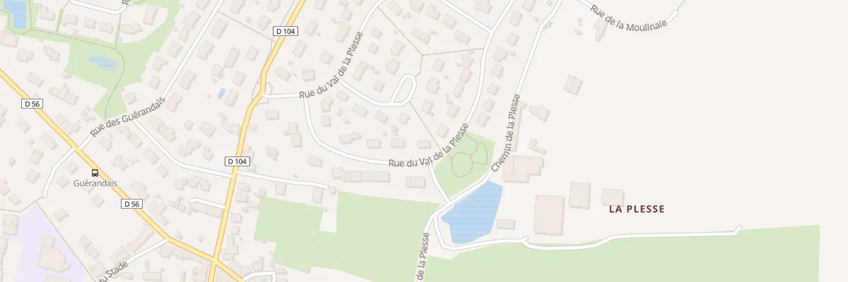Plan du 13 Rue du Val de la Plesse à Saint-Clément-de-la-Place