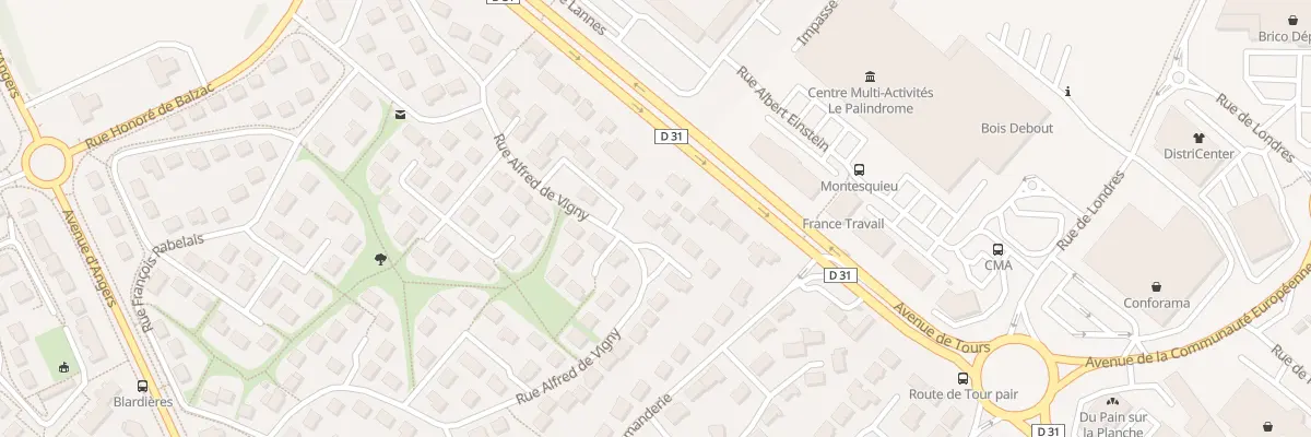 Plan du 61 Rue Alfred de Vigny à Laval