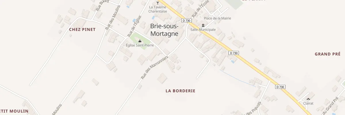 Plan du 5080 Le Bourg Sud à Brie-sous-Mortagne