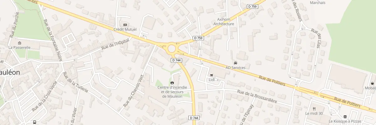 Plan du 8 Rue de Poitiers à Mauléon