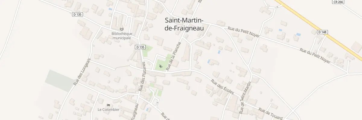 Plan du 12 Rue de la planche à Saint-Martin-de-Fraigneau