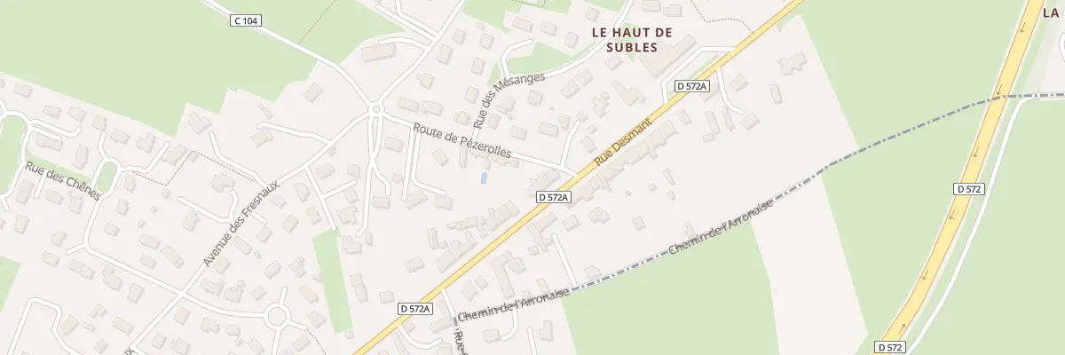 Plan du 27 Rue Desmant à Subles