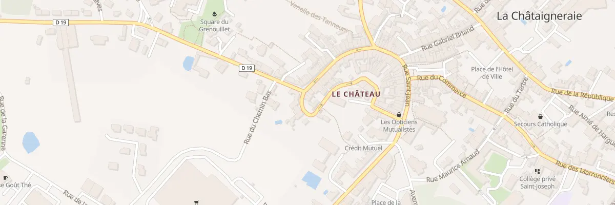 Plan du 33 Rue croix du tour à La Châtaigneraie