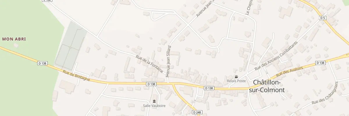 Plan du 8 Av Jean Sillard à Châtillon-sur-Colmont