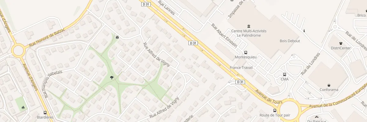 Plan du 57 Rue Alfred de Vigny à Laval