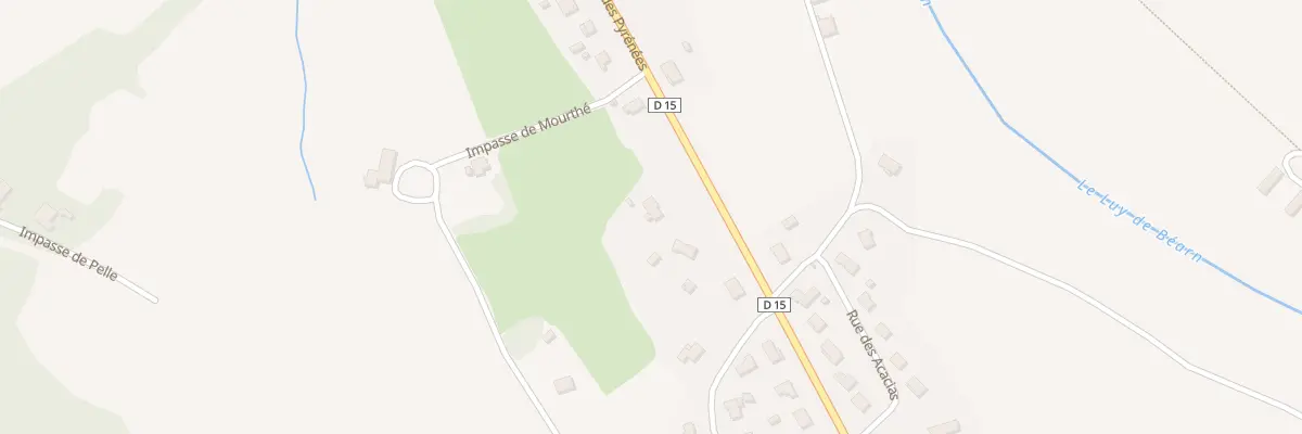 Plan du 824 Av des Pyrénées à Amou