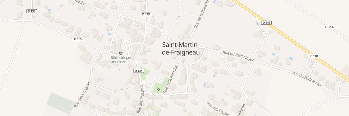 Plan du 25 Rue de la planche à Saint-Martin-de-Fraigneau