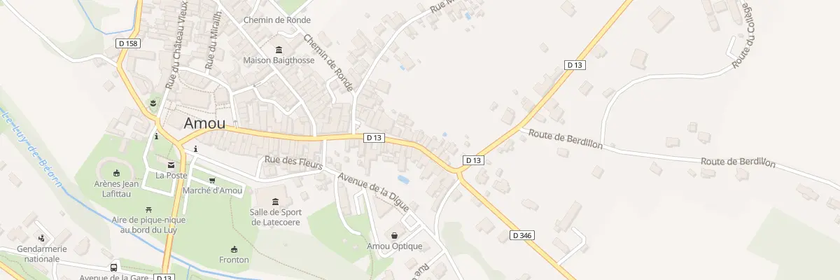 Plan du 51 Rue de la Bourgade à Amou