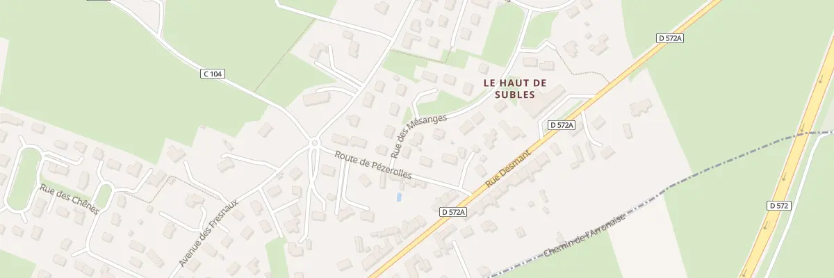 Plan du 4 Rue des Mésanges à Subles