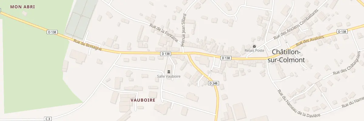 Plan du 33 Pl du Marché à Châtillon-sur-Colmont