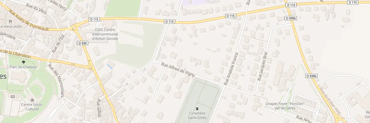 Plan du 6 Rue Alfred de Vigny à Surgères
