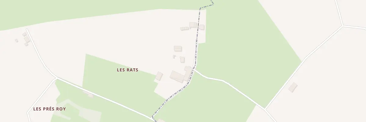 Plan du 1 Les Rats à Champdolent