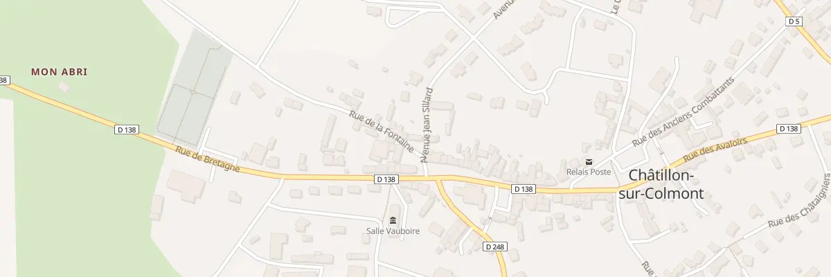 Plan du 2 Rue de la Fontaine à Châtillon-sur-Colmont
