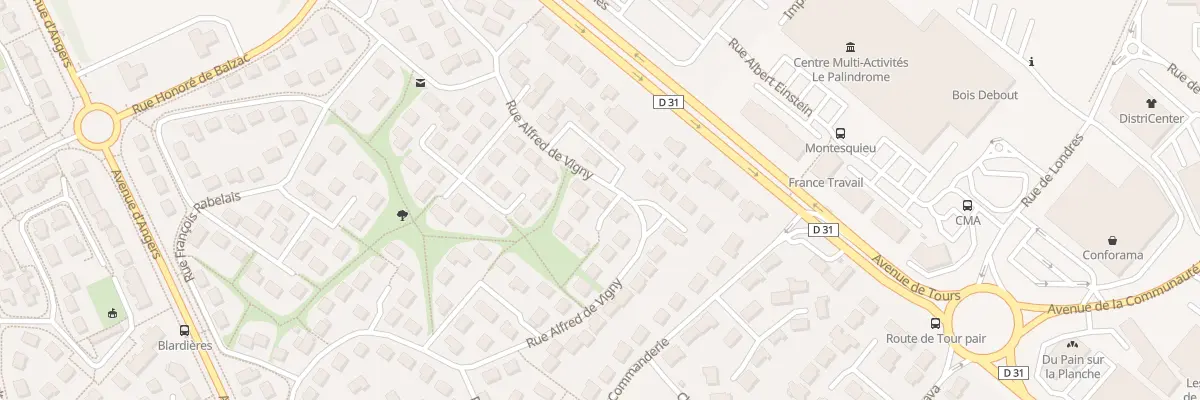 Plan du 56 Rue Alfred de Vigny à Laval
