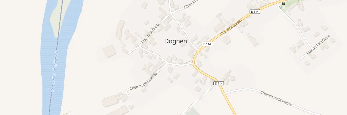 Plan du 13 Rue de la Bielle à Dognen