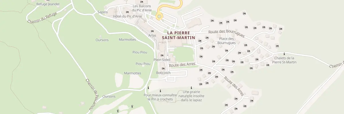 Plan du 1 Rte des Arres à Arette