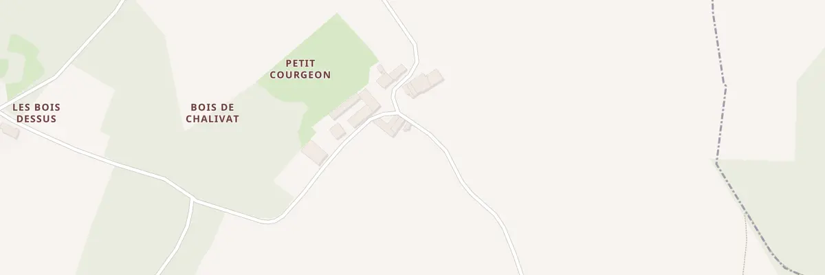 Plan du 3 Petit Courgeon à Champdolent