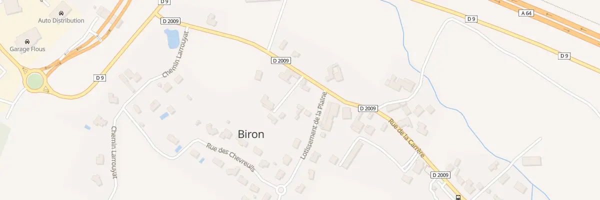 Plan du 4 Rue La Carrère à Biron